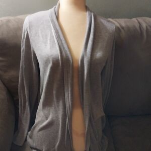 Philosophy Mist Gray Heather Cardigan